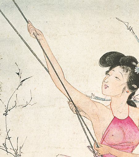 金东-胡也佛的仕女画和最知名的金瓶梅秘戏图